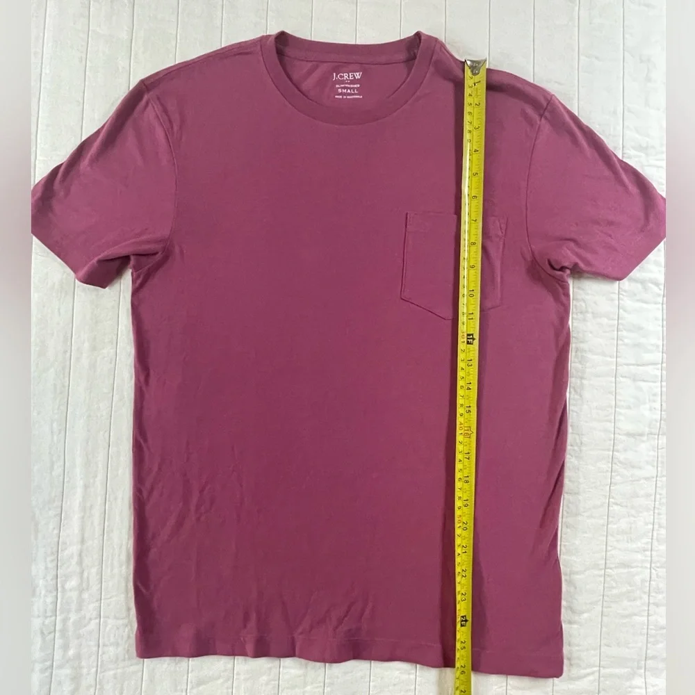 J. Crew Men's Short Sleeve Tee in Rich Pink